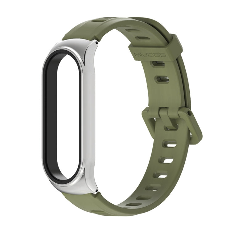 For Xiaomi Mi Band 6 / 5 Mijobs Flat Hole Silicone Watch Band, CS Case, GT Case, Plus Case, TF Case