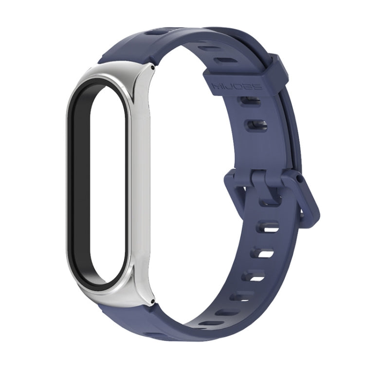 For Xiaomi Mi Band 6 / 5 Mijobs Flat Hole Silicone Watch Band, CS Case, GT Case, Plus Case, TF Case