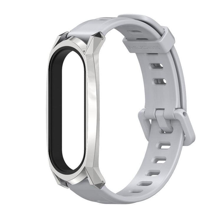 For Xiaomi Mi Band 6 / 5 Mijobs Flat Hole Silicone Watch Band, CS Case, GT Case, Plus Case, TF Case