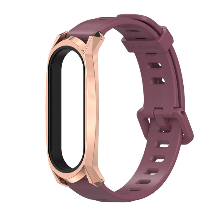 For Xiaomi Mi Band 6 / 5 Mijobs Flat Hole Silicone Watch Band, CS Case, GT Case, Plus Case, TF Case