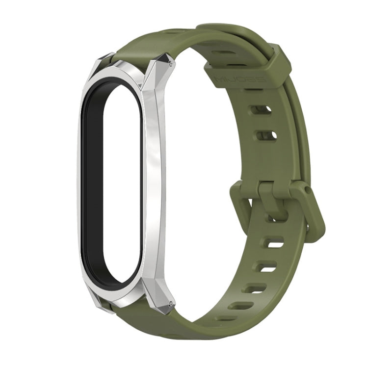 For Xiaomi Mi Band 6 / 5 Mijobs Flat Hole Silicone Watch Band, CS Case, GT Case, Plus Case, TF Case