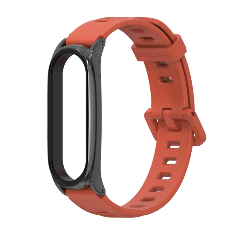 For Xiaomi Mi Band 6 / 5 Mijobs Flat Hole Silicone Watch Band, CS Case, GT Case, Plus Case, TF Case