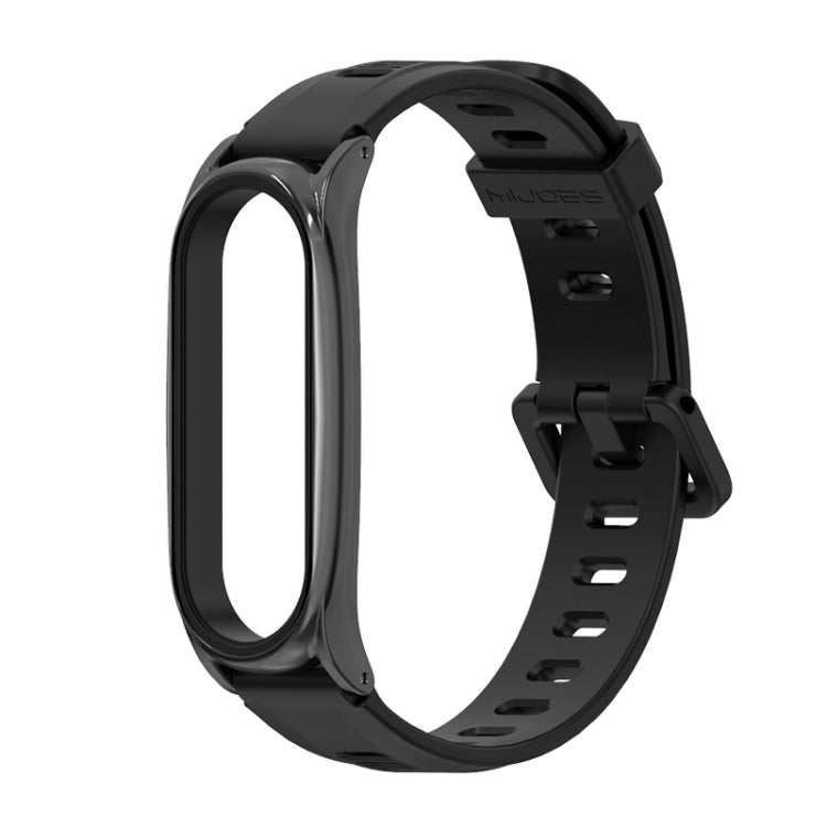 For Xiaomi Mi Band 6 / 5 Mijobs Flat Hole Silicone Watch Band, CS Case, GT Case, Plus Case, TF Case
