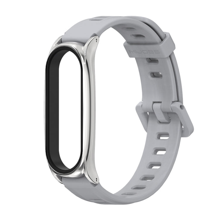 For Xiaomi Mi Band 6 / 5 Mijobs Flat Hole Silicone Watch Band, CS Case, GT Case, Plus Case, TF Case