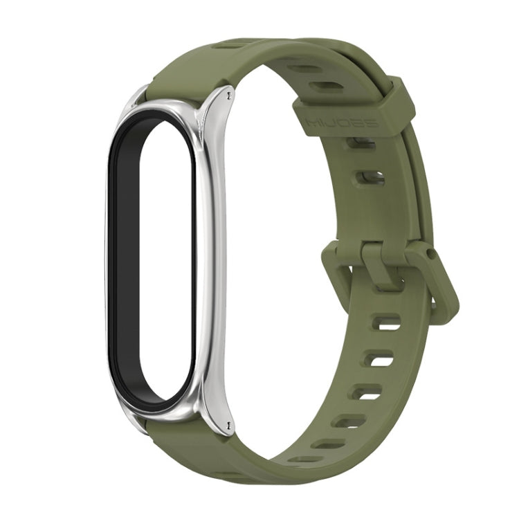 For Xiaomi Mi Band 6 / 5 Mijobs Flat Hole Silicone Watch Band, CS Case, GT Case, Plus Case, TF Case