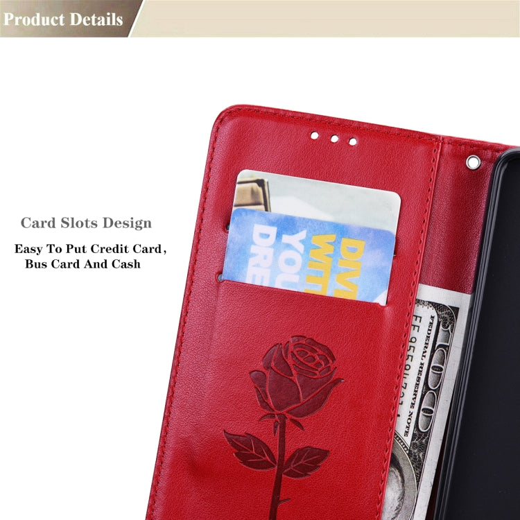 Rose Embossed Leather Phone Case, For Xiaomi Redmi 10C, For Huawei nova 8i, For Huawei nova 9, For Honor X8, For Samsung Galaxy A13 4G, For Samsung Galaxy A23