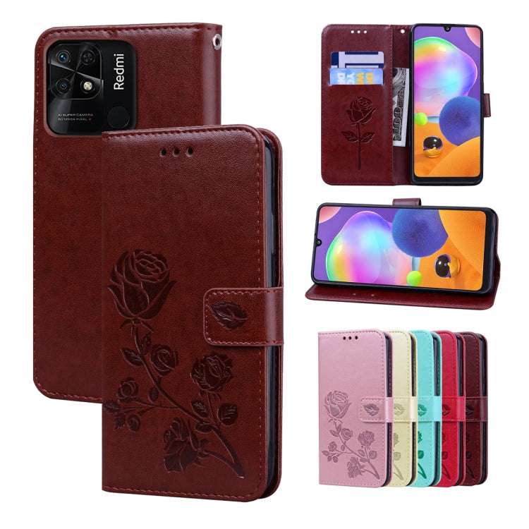 Rose Embossed Leather Phone Case, For Xiaomi Redmi 10C, For Huawei nova 8i, For Huawei nova 9, For Honor X8, For Samsung Galaxy A13 4G, For Samsung Galaxy A23