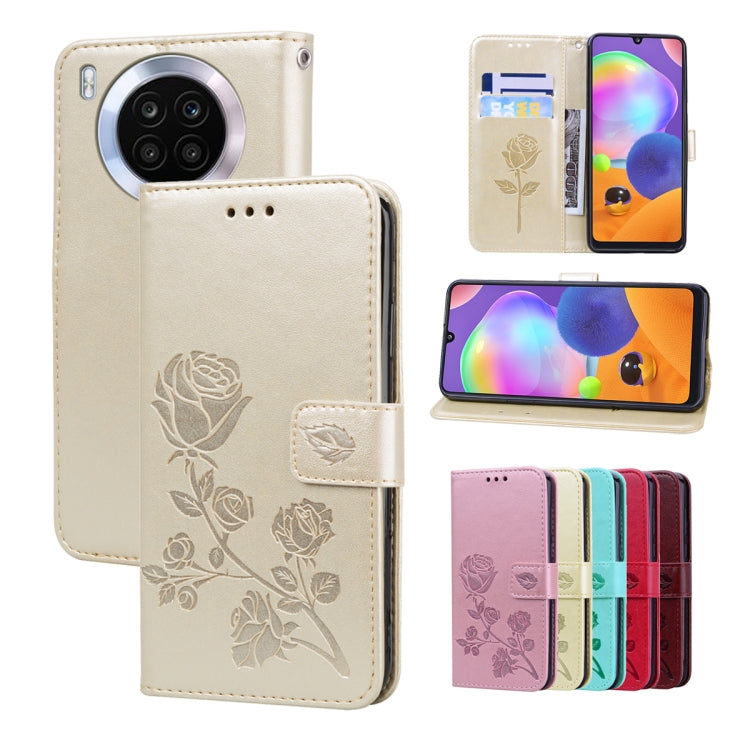 Rose Embossed Leather Phone Case, For Xiaomi Redmi 10C, For Huawei nova 8i, For Huawei nova 9, For Honor X8, For Samsung Galaxy A13 4G, For Samsung Galaxy A23