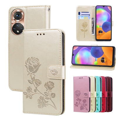 Rose Embossed Leather Phone Case, For Xiaomi Redmi 10C, For Huawei nova 8i, For Huawei nova 9, For Honor X8, For Samsung Galaxy A13 4G, For Samsung Galaxy A23