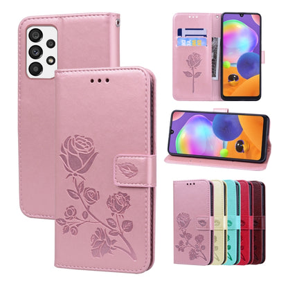 Rose Embossed Leather Phone Case, For Xiaomi Redmi 10C, For Huawei nova 8i, For Huawei nova 9, For Honor X8, For Samsung Galaxy A13 4G, For Samsung Galaxy A23