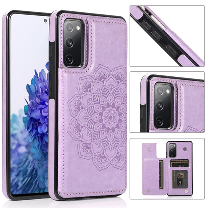 Double Buckle Mandala PU+TPU Phone Case, For Samsung Galaxy S20 FE, For Samsung Galaxy A21s, For Samsung Galaxy A22, For Samsung Galaxy A32, For Samsung Galaxy A42 5G, For Samsung Galaxy S21+ 5G, For Samsung Galaxy S21 Ultra 5G, For Samsung Galaxy S21 ...