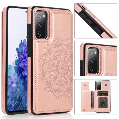 Double Buckle Mandala PU+TPU Phone Case, For Samsung Galaxy S20 FE, For Samsung Galaxy A21s, For Samsung Galaxy A22, For Samsung Galaxy A32, For Samsung Galaxy A42 5G, For Samsung Galaxy S21+ 5G, For Samsung Galaxy S21 Ultra 5G, For Samsung Galaxy S21 ...
