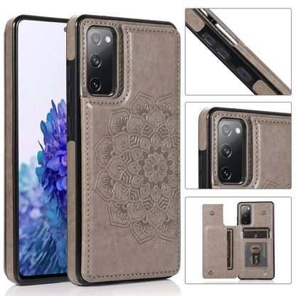 Double Buckle Mandala PU+TPU Phone Case, For Samsung Galaxy S20 FE, For Samsung Galaxy A21s, For Samsung Galaxy A22, For Samsung Galaxy A32, For Samsung Galaxy A42 5G, For Samsung Galaxy S21+ 5G, For Samsung Galaxy S21 Ultra 5G, For Samsung Galaxy S21 ...