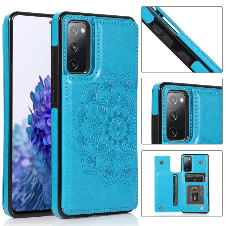 Double Buckle Mandala PU+TPU Phone Case, For Samsung Galaxy S20 FE, For Samsung Galaxy A21s, For Samsung Galaxy A22, For Samsung Galaxy A32, For Samsung Galaxy A42 5G, For Samsung Galaxy S21+ 5G, For Samsung Galaxy S21 Ultra 5G, For Samsung Galaxy S21 ...