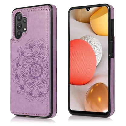 Double Buckle Mandala PU+TPU Phone Case, For Samsung Galaxy S20 FE, For Samsung Galaxy A21s, For Samsung Galaxy A22, For Samsung Galaxy A32, For Samsung Galaxy A42 5G, For Samsung Galaxy S21+ 5G, For Samsung Galaxy S21 Ultra 5G, For Samsung Galaxy S21 ...