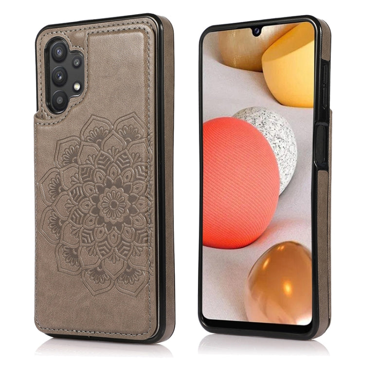 Double Buckle Mandala PU+TPU Phone Case, For Samsung Galaxy S20 FE, For Samsung Galaxy A21s, For Samsung Galaxy A22, For Samsung Galaxy A32, For Samsung Galaxy A42 5G, For Samsung Galaxy S21+ 5G, For Samsung Galaxy S21 Ultra 5G, For Samsung Galaxy S21 ...