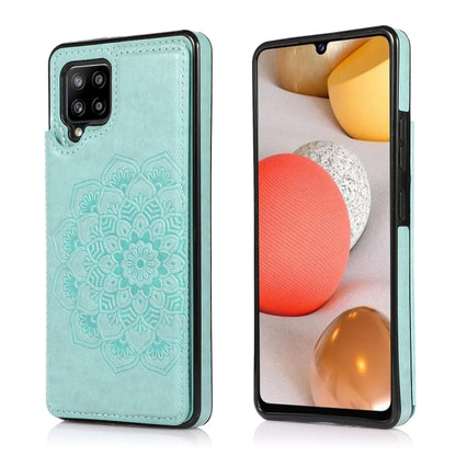 Double Buckle Mandala PU+TPU Phone Case, For Samsung Galaxy S20 FE, For Samsung Galaxy A21s, For Samsung Galaxy A22, For Samsung Galaxy A32, For Samsung Galaxy A42 5G, For Samsung Galaxy S21+ 5G, For Samsung Galaxy S21 Ultra 5G, For Samsung Galaxy S21 ...
