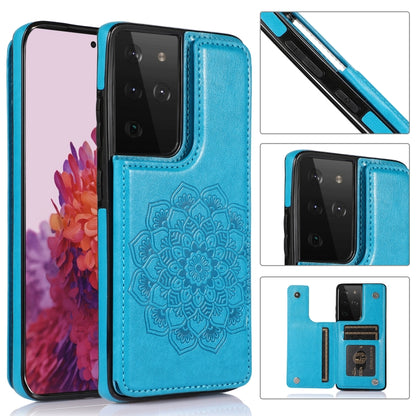 Double Buckle Mandala PU+TPU Phone Case, For Samsung Galaxy S20 FE, For Samsung Galaxy A21s, For Samsung Galaxy A22, For Samsung Galaxy A32, For Samsung Galaxy A42 5G, For Samsung Galaxy S21+ 5G, For Samsung Galaxy S21 Ultra 5G, For Samsung Galaxy S21 ...
