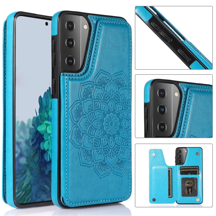 Double Buckle Mandala PU+TPU Phone Case, For Samsung Galaxy S20 FE, For Samsung Galaxy A21s, For Samsung Galaxy A22, For Samsung Galaxy A32, For Samsung Galaxy A42 5G, For Samsung Galaxy S21+ 5G, For Samsung Galaxy S21 Ultra 5G, For Samsung Galaxy S21 ...