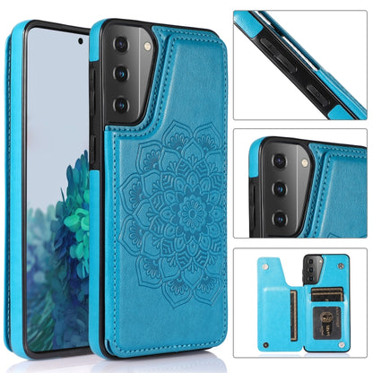 Double Buckle Mandala PU+TPU Phone Case, For Samsung Galaxy S20 FE, For Samsung Galaxy A21s, For Samsung Galaxy A22, For Samsung Galaxy A32, For Samsung Galaxy A42 5G, For Samsung Galaxy S21+ 5G, For Samsung Galaxy S21 Ultra 5G, For Samsung Galaxy S21 ...