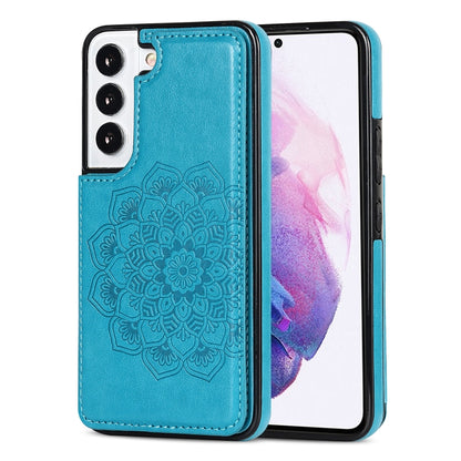 Double Buckle Mandala PU+TPU Phone Case, For Samsung Galaxy S21 FE 5G, For Samsung Galaxy A12, For Samsung Galaxy A72, For Samsung Galaxy S22 5G, For Samsung Galaxy S22+ 5G, For Samsung Galaxy S22 Ultra 5G