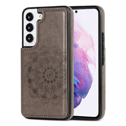 Double Buckle Mandala PU+TPU Phone Case, For Samsung Galaxy S21 FE 5G, For Samsung Galaxy A12, For Samsung Galaxy A72, For Samsung Galaxy S22 5G, For Samsung Galaxy S22+ 5G, For Samsung Galaxy S22 Ultra 5G