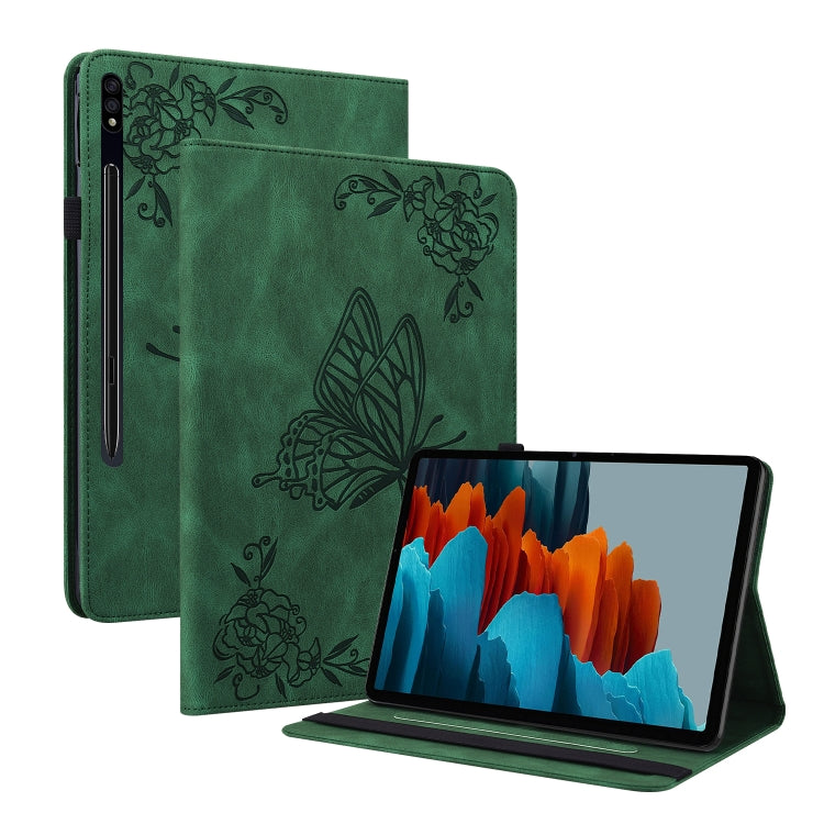 Butterfly Flower Embossed Leather Tablet Case, For Samsung Galaxy Tab A7 10.4 2020 SM-T500/T505, For Samsung Galaxy Tab A7 Lite T220/T225, For Samsung Galaxy Tab S7 11 inch T870/SM-T875, For Samsung Galaxy Tab A 10.1 2019 T510/T515                     ...