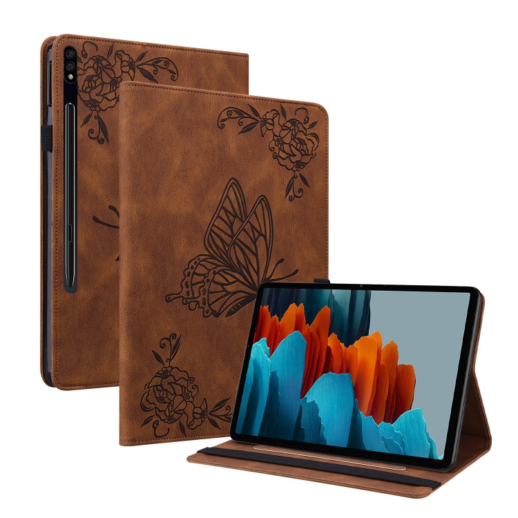 Butterfly Flower Embossed Leather Tablet Case, For Samsung Galaxy Tab A7 10.4 2020 SM-T500/T505, For Samsung Galaxy Tab A7 Lite T220/T225, For Samsung Galaxy Tab S7 11 inch T870/SM-T875, For Samsung Galaxy Tab A 10.1 2019 T510/T515                     ...