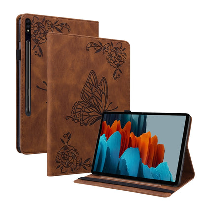 Butterfly Flower Embossed Leather Tablet Case, For Samsung Galaxy Tab A7 10.4 2020 SM-T500/T505, For Samsung Galaxy Tab A7 Lite T220/T225, For Samsung Galaxy Tab S7 11 inch T870/SM-T875, For Samsung Galaxy Tab A 10.1 2019 T510/T515                     ...