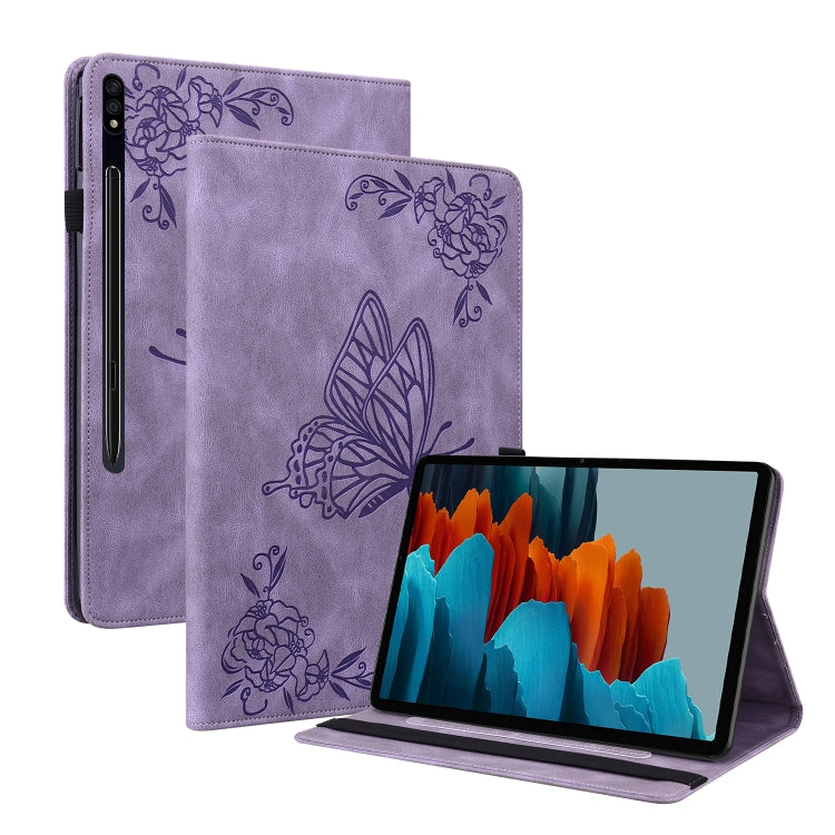 Butterfly Flower Embossed Leather Tablet Case, For Samsung Galaxy Tab A7 10.4 2020 SM-T500/T505, For Samsung Galaxy Tab A7 Lite T220/T225, For Samsung Galaxy Tab S7 11 inch T870/SM-T875, For Samsung Galaxy Tab A 10.1 2019 T510/T515                     ...