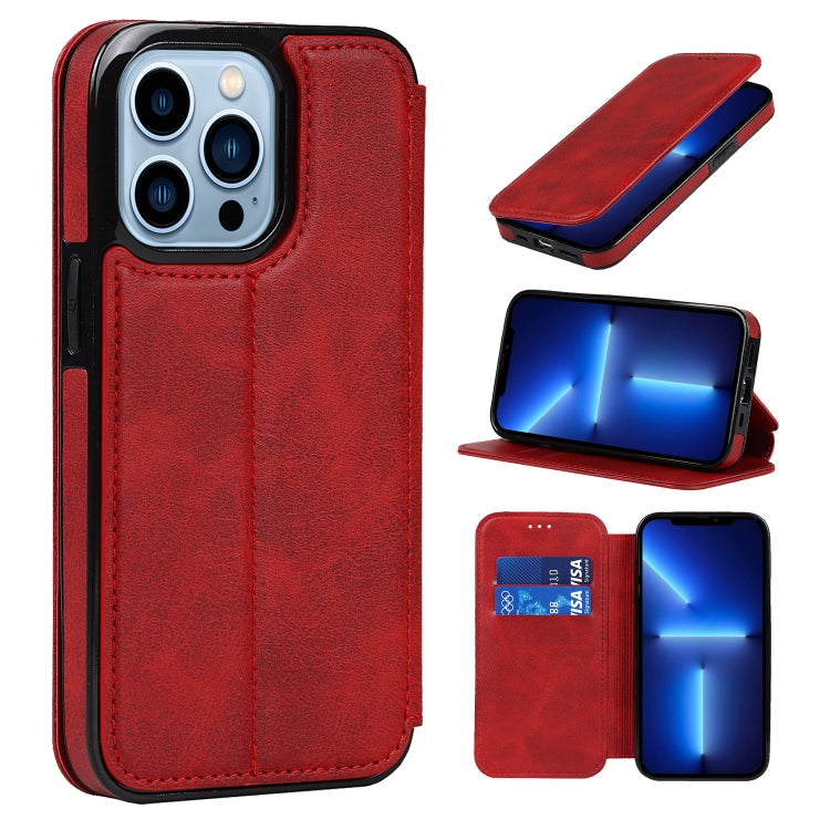 Knight Magnetic Suction Leather Phone Case, For iPhone 13 mini, For iPhone 13, For iPhone 13 Pro, For iPhone 13 Pro Max, For iPhone 12 mini, For iPhone 12 / 12 Pro, For iPhone 12 Pro Max, For iPhone 11