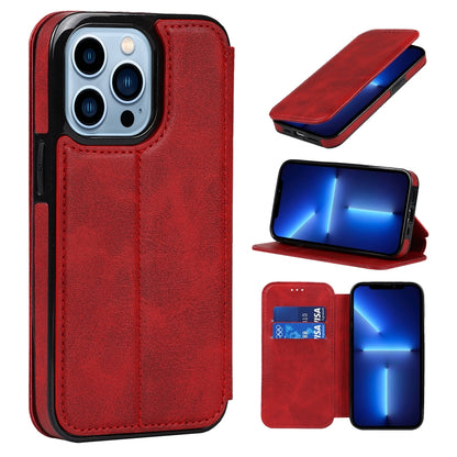 Knight Magnetic Suction Leather Phone Case, For iPhone 13 mini, For iPhone 13, For iPhone 13 Pro, For iPhone 13 Pro Max, For iPhone 12 mini, For iPhone 12 / 12 Pro, For iPhone 12 Pro Max, For iPhone 11
