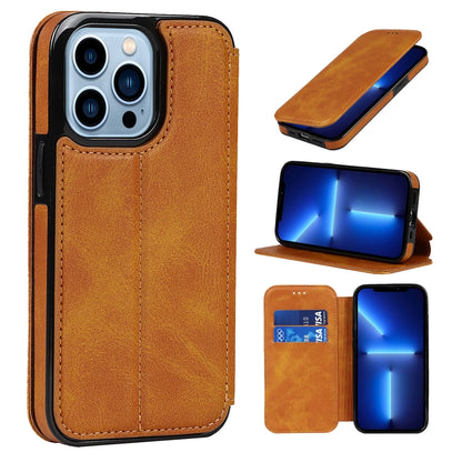 Knight Magnetic Suction Leather Phone Case, For iPhone 13 mini, For iPhone 13, For iPhone 13 Pro, For iPhone 13 Pro Max, For iPhone 12 mini, For iPhone 12 / 12 Pro, For iPhone 12 Pro Max, For iPhone 11