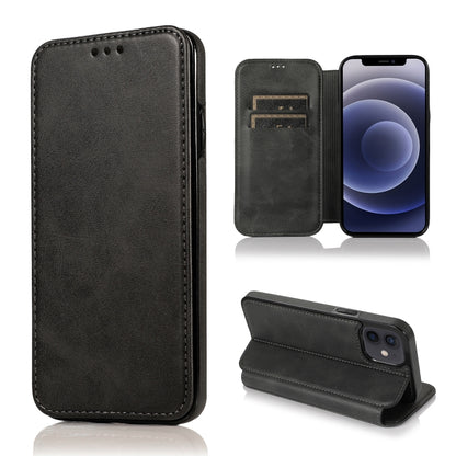 Knight Magnetic Suction Leather Phone Case, For iPhone 13 mini, For iPhone 13, For iPhone 13 Pro, For iPhone 13 Pro Max, For iPhone 12 mini, For iPhone 12 / 12 Pro, For iPhone 12 Pro Max, For iPhone 11