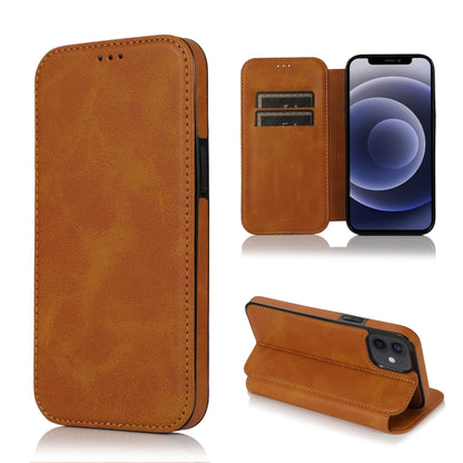 Knight Magnetic Suction Leather Phone Case, For iPhone 13 mini, For iPhone 13, For iPhone 13 Pro, For iPhone 13 Pro Max, For iPhone 12 mini, For iPhone 12 / 12 Pro, For iPhone 12 Pro Max, For iPhone 11
