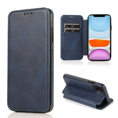 Knight Magnetic Suction Leather Phone Case, For iPhone 13 mini, For iPhone 13, For iPhone 13 Pro, For iPhone 13 Pro Max, For iPhone 12 mini, For iPhone 12 / 12 Pro, For iPhone 12 Pro Max, For iPhone 11