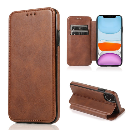 Knight Magnetic Suction Leather Phone Case, For iPhone 13 mini, For iPhone 13, For iPhone 13 Pro, For iPhone 13 Pro Max, For iPhone 12 mini, For iPhone 12 / 12 Pro, For iPhone 12 Pro Max, For iPhone 11