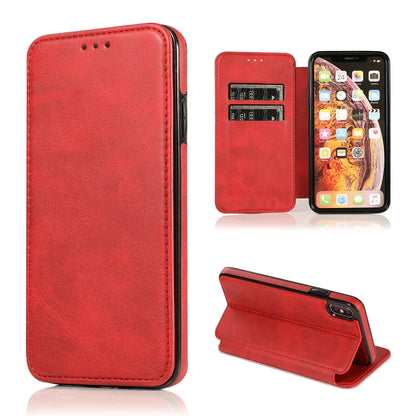 Knight Magnetic Suction Leather Phone Case, For iPhone 11 Pro, For iPhone 11 Pro Max, For iPhone X / XS, For iPhone XR, For iPhone XS Max, For iPhone SE 2022 / SE 2020 / 7 / 8, For iPhone 7 Plus / 8 Plus