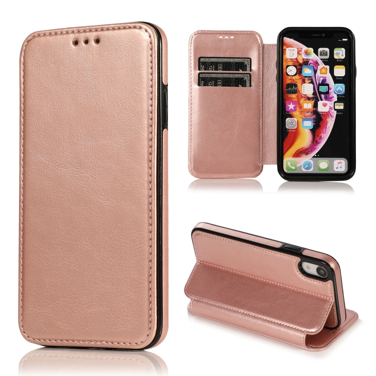 Knight Magnetic Suction Leather Phone Case, For iPhone 11 Pro, For iPhone 11 Pro Max, For iPhone X / XS, For iPhone XR, For iPhone XS Max, For iPhone SE 2022 / SE 2020 / 7 / 8, For iPhone 7 Plus / 8 Plus