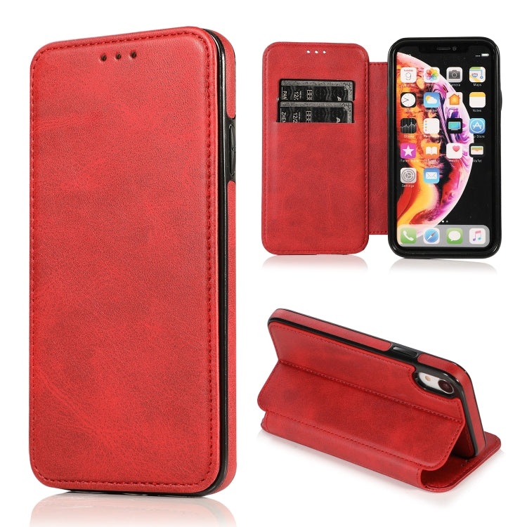 Knight Magnetic Suction Leather Phone Case, For iPhone 11 Pro, For iPhone 11 Pro Max, For iPhone X / XS, For iPhone XR, For iPhone XS Max, For iPhone SE 2022 / SE 2020 / 7 / 8, For iPhone 7 Plus / 8 Plus