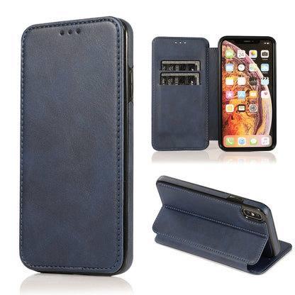 Knight Magnetic Suction Leather Phone Case, For iPhone 11 Pro, For iPhone 11 Pro Max, For iPhone X / XS, For iPhone XR, For iPhone XS Max, For iPhone SE 2022 / SE 2020 / 7 / 8, For iPhone 7 Plus / 8 Plus
