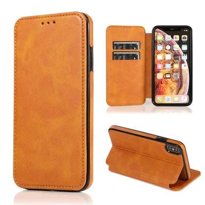 Knight Magnetic Suction Leather Phone Case, For iPhone 11 Pro, For iPhone 11 Pro Max, For iPhone X / XS, For iPhone XR, For iPhone XS Max, For iPhone SE 2022 / SE 2020 / 7 / 8, For iPhone 7 Plus / 8 Plus