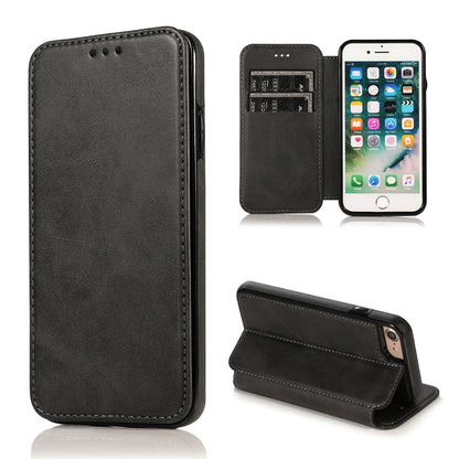 Knight Magnetic Suction Leather Phone Case, For iPhone 11 Pro, For iPhone 11 Pro Max, For iPhone X / XS, For iPhone XR, For iPhone XS Max, For iPhone SE 2022 / SE 2020 / 7 / 8, For iPhone 7 Plus / 8 Plus