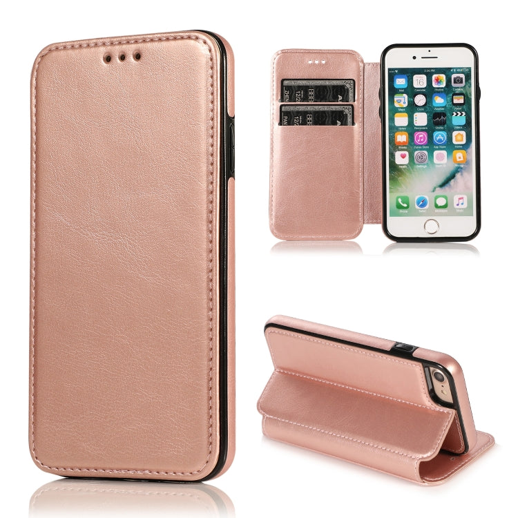 Knight Magnetic Suction Leather Phone Case, For iPhone 11 Pro, For iPhone 11 Pro Max, For iPhone X / XS, For iPhone XR, For iPhone XS Max, For iPhone SE 2022 / SE 2020 / 7 / 8, For iPhone 7 Plus / 8 Plus