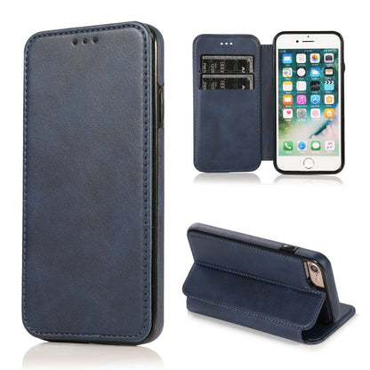 Knight Magnetic Suction Leather Phone Case, For iPhone 11 Pro, For iPhone 11 Pro Max, For iPhone X / XS, For iPhone XR, For iPhone XS Max, For iPhone SE 2022 / SE 2020 / 7 / 8, For iPhone 7 Plus / 8 Plus