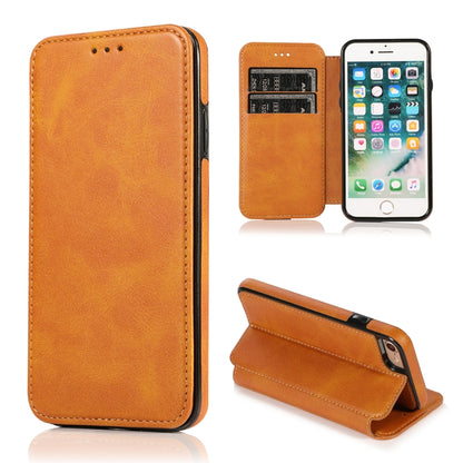 Knight Magnetic Suction Leather Phone Case, For iPhone 11 Pro, For iPhone 11 Pro Max, For iPhone X / XS, For iPhone XR, For iPhone XS Max, For iPhone SE 2022 / SE 2020 / 7 / 8, For iPhone 7 Plus / 8 Plus