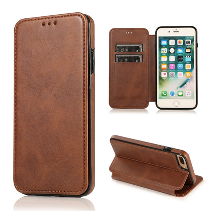 Knight Magnetic Suction Leather Phone Case, For iPhone 11 Pro, For iPhone 11 Pro Max, For iPhone X / XS, For iPhone XR, For iPhone XS Max, For iPhone SE 2022 / SE 2020 / 7 / 8, For iPhone 7 Plus / 8 Plus