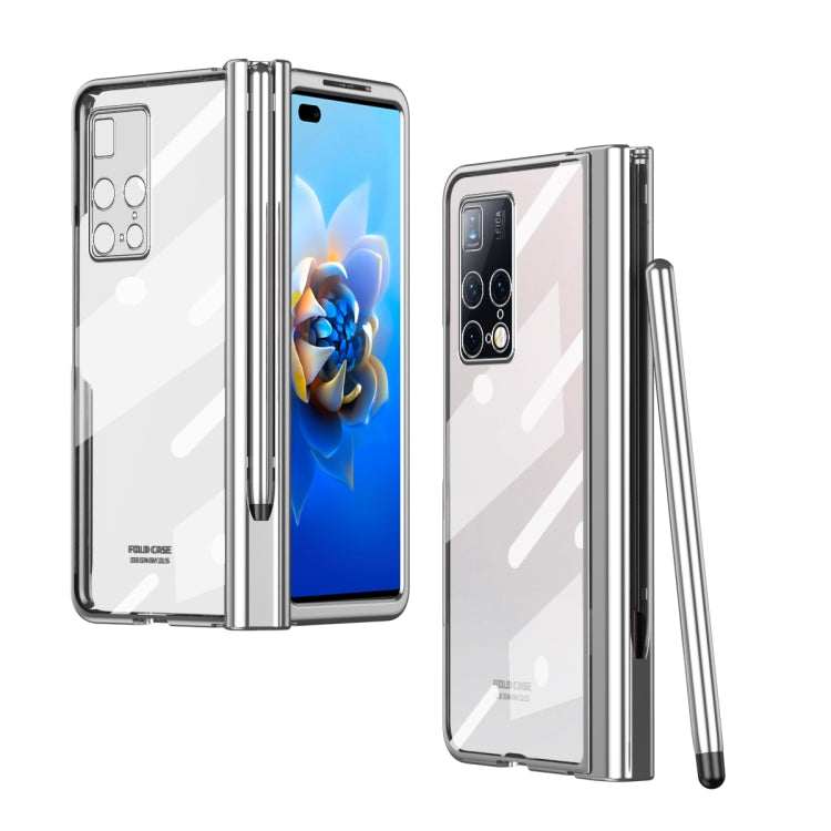 Electroplating Hinge Phone Case with Stylus, For Huawei Mate X2, For Honor Magic V, For Samsung Galaxy Z Fold2 5G, For Xiaomi Mi Mix Fold, For Samsung Galaxy Z Fold2 5G with Film