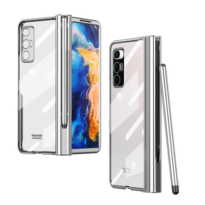 Electroplating Hinge Phone Case with Stylus, For Huawei Mate X2, For Honor Magic V, For Samsung Galaxy Z Fold2 5G, For Xiaomi Mi Mix Fold, For Samsung Galaxy Z Fold2 5G with Film