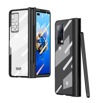 Full Body Electroplating Hinge Phone Case with Stylus, For Huawei Mate X2 with Film, For Honor Magic V with Film, For Samsung Galaxy Z Fold2 5G with Film, For Xiaomi Mi Mix Fold with Film, For Samsung Galaxy Z Fold2 5G